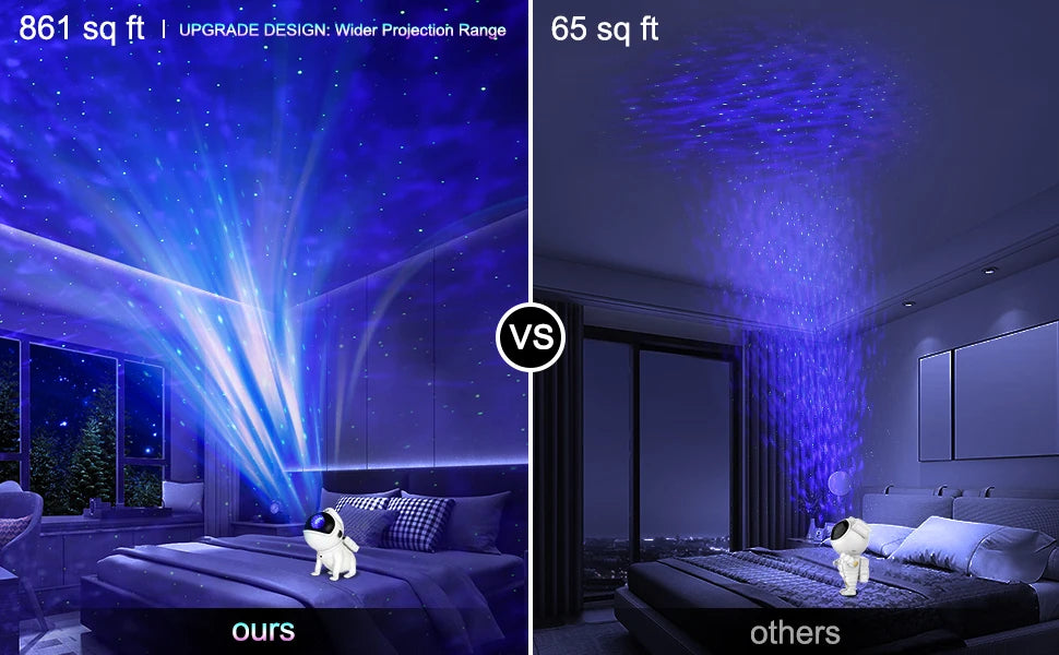 Space Dog Night Light Galaxy Star Astronaut Projector App Nebula Lamps Led Lights For Children Bedroom Decorative Birthday Gift