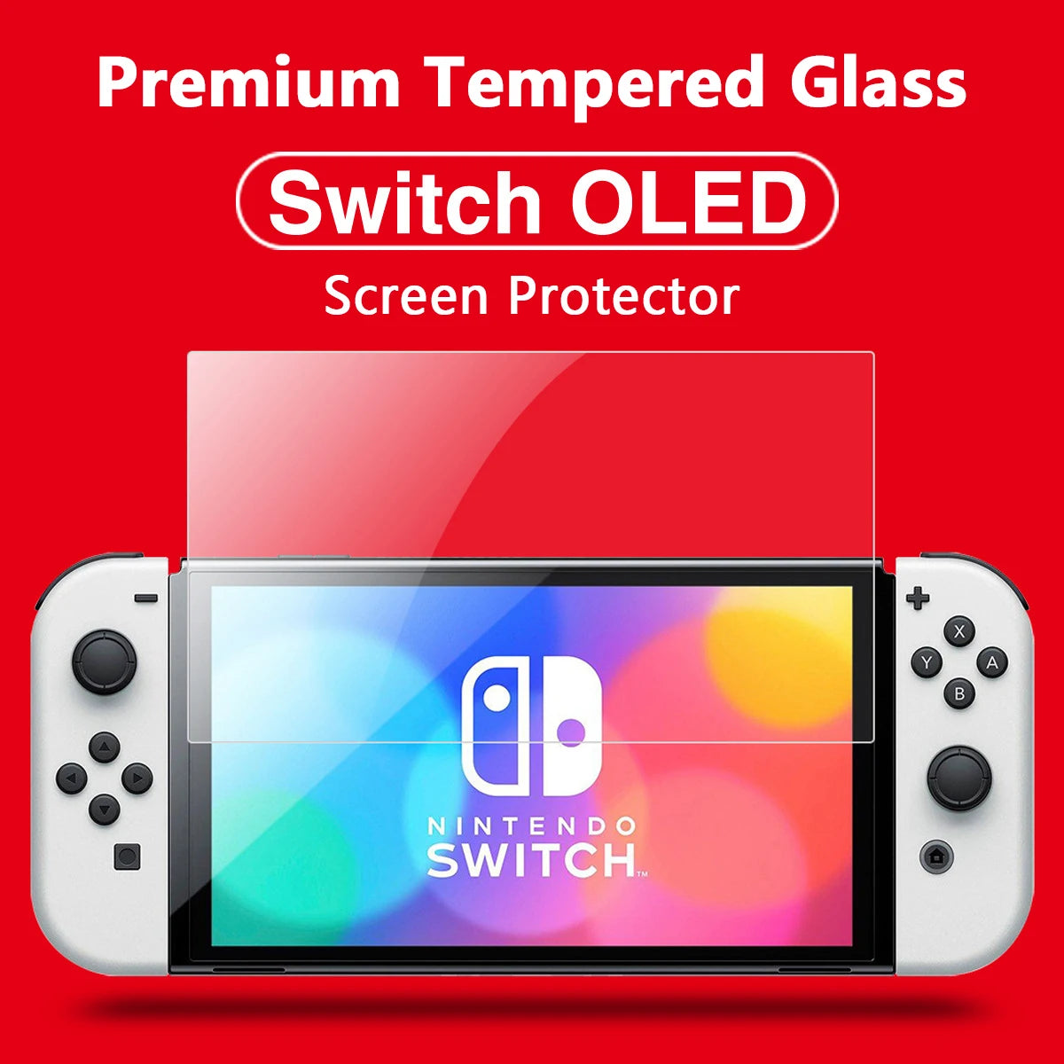 Switch Lite HD Durable Tempered Glass Film Screen Protector, NS Switch Lite Anti-Scratch Protective Screen Tempered Glass