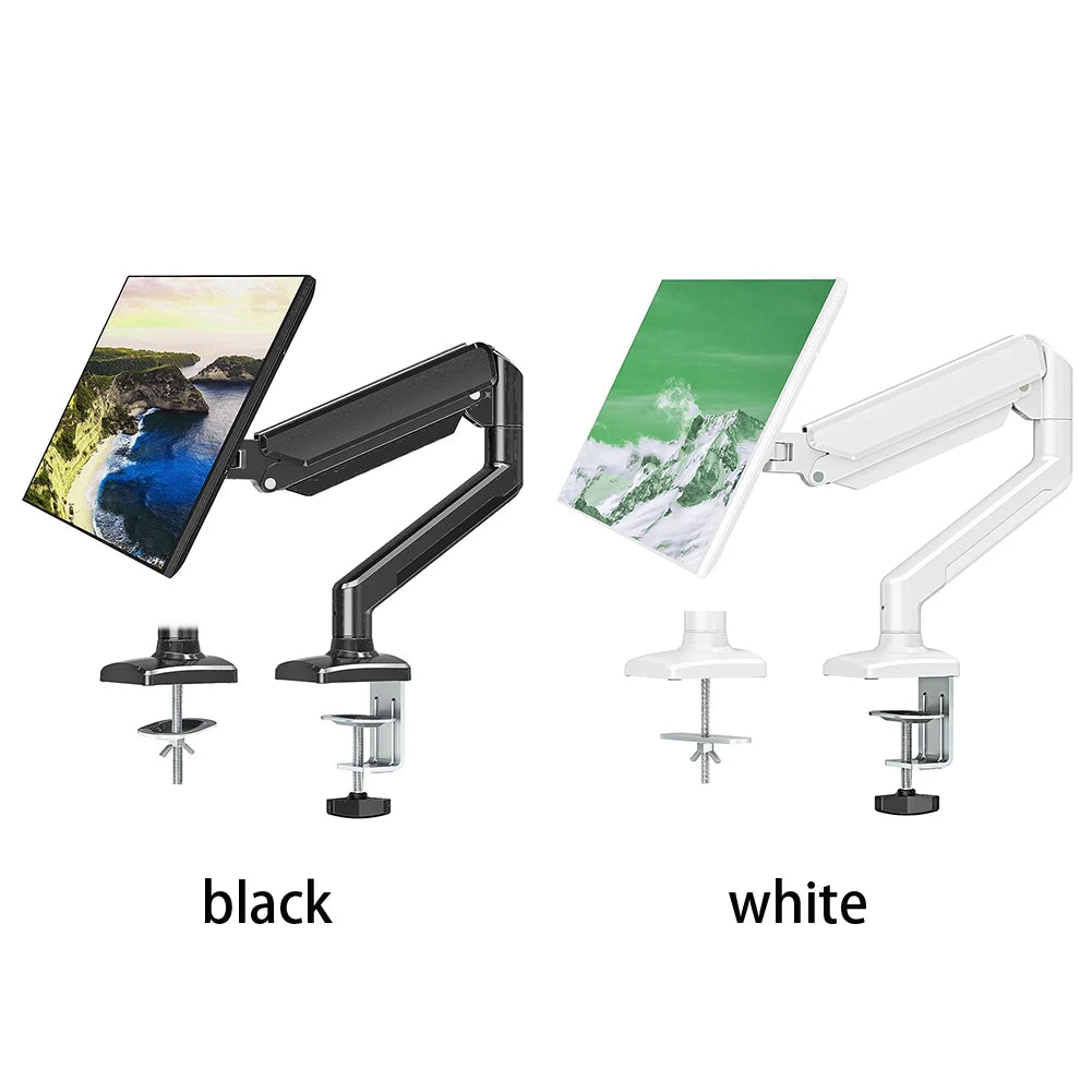 Single Monitor Stand Swivel Monitor Bracket Free Adjustable Expandable Display Bracket Holds 4.9 To 19.8lbs for Home Office
