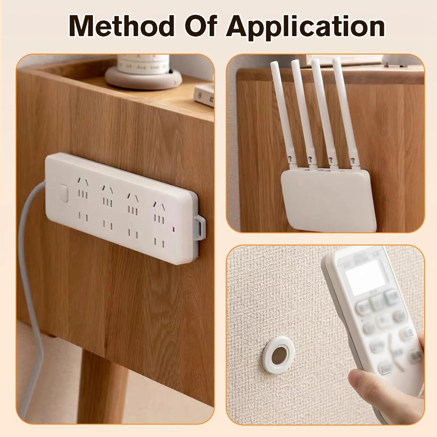 3/6/12Pcs Strong Magnetic Remote Control Holder Wall Mount Adhesive TV/Air Conditioner Remote Control Holder For Home Office