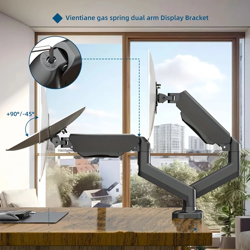 Single Monitor Bracket Up To 32 Inches And 19.8 Lbs Per Screen Computer Desk Mount Stand Adjustable TV Bracket Monitor Stand