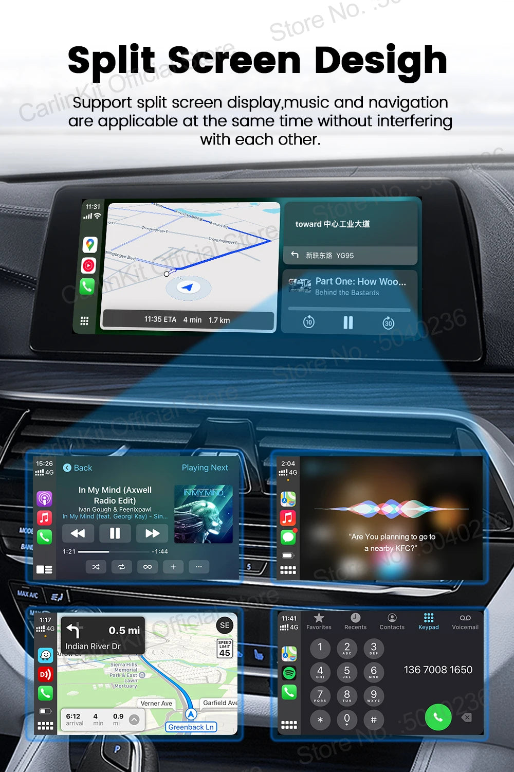 CarlinKit 5.0 Wireless Adapter Mini Ultra Wireless Android Auto & CarPlay USB Dongle For Car Upgrade WiFi Bluetooth Auto Connect