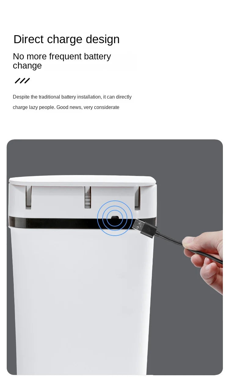 Smart Trash Can Automatic Sensor Garbage Can For Bathroom Kitchen Garbage Cube Living Room Recycle Bins Home Accessories