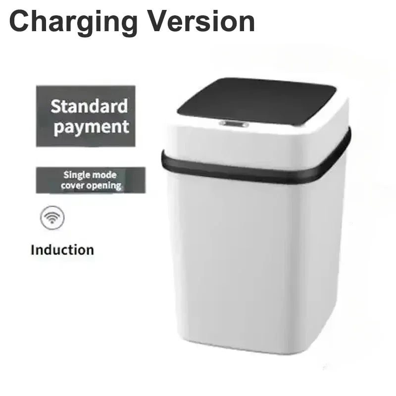 Smart Trashbin Automatic Sensor Large Capacity Touchless Waste Bin Energy-saving Waterproof for Kitchen Bathroom Home Office