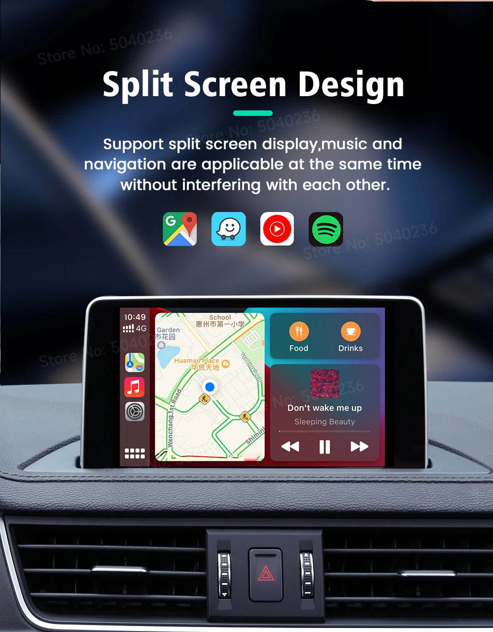 New CarlinKit Mini 5 SE Wireless Carplay Adapter For iPhone 5Ghz WiFi BT Fast Stable Connect For Spotify Waze Split Screen Box