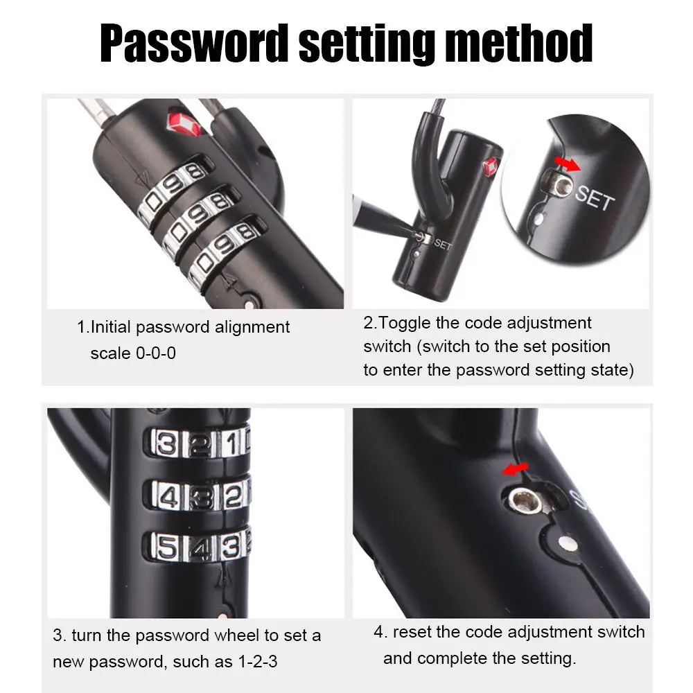 New TSA Customs Colorful Code Lock for Travel Luggage Password Changeable Lock Contrast Color Design Padlock Cabinet Locker