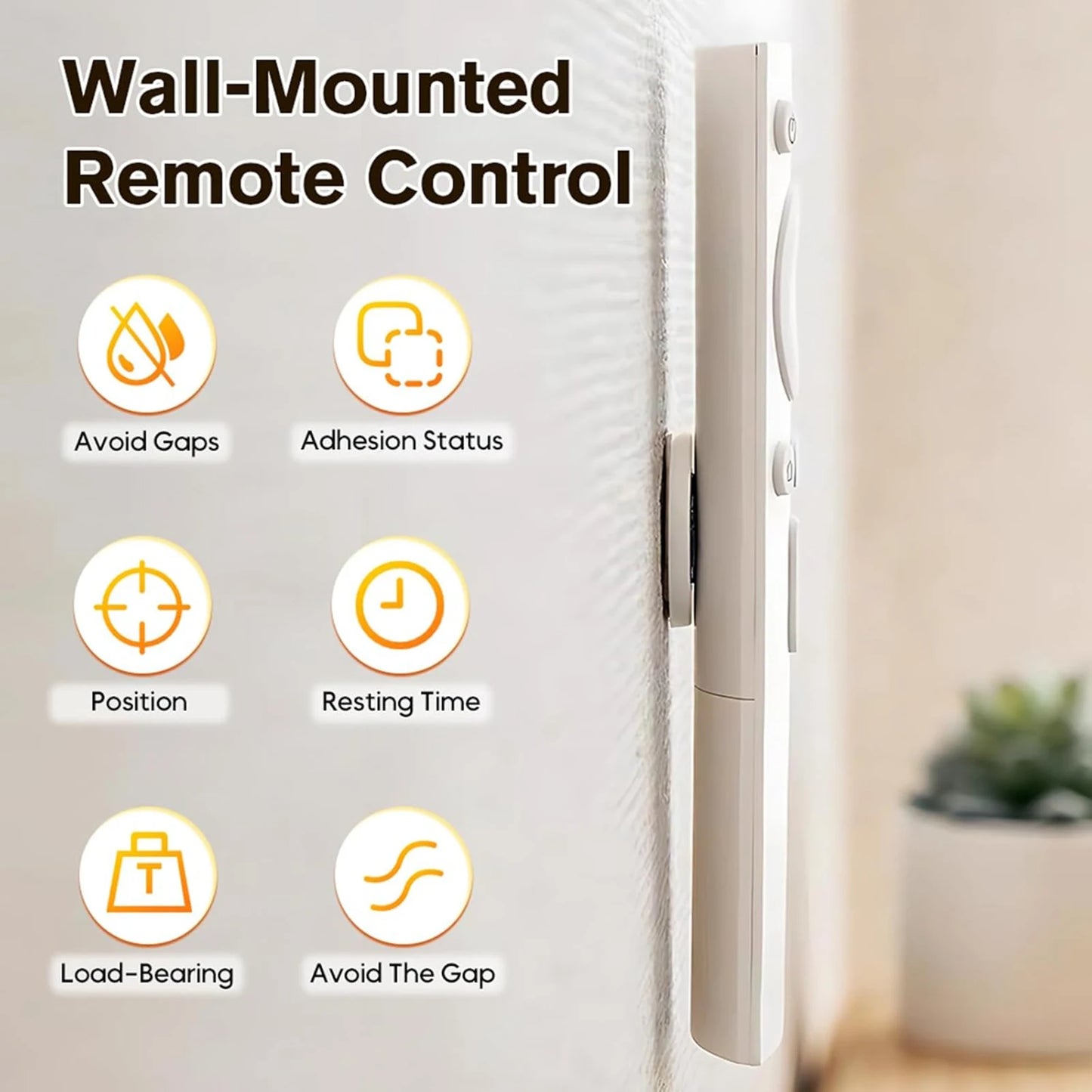 3/6/12Pcs Strong Magnetic Remote Control Holder Wall Mount Adhesive TV/Air Conditioner Remote Control Holder For Home Office