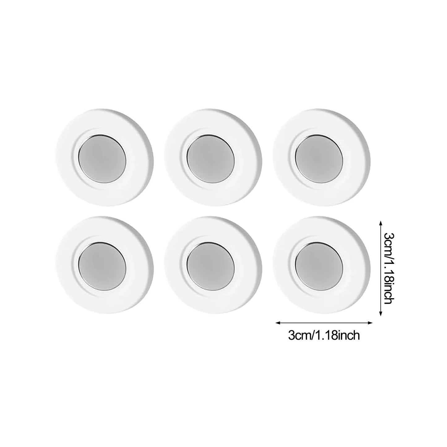 3/6/12Pcs Strong Magnetic Remote Control Holder Wall Mount Adhesive TV/Air Conditioner Remote Control Holder For Home Office
