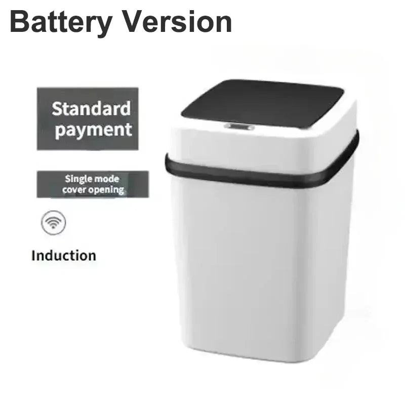 Smart Trashbin Automatic Sensor Large Capacity Touchless Waste Bin Energy-saving Waterproof for Kitchen Bathroom Home Office