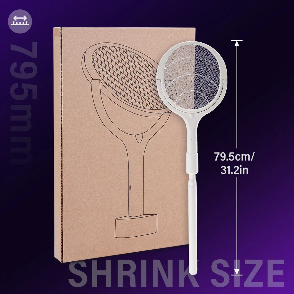 3500V 5in1 Mosquito Killer Lamp Multifunctional Angle Adjustable Bug Zapper Electric USB Rechargeable Mosquito Fly Bat Swatter