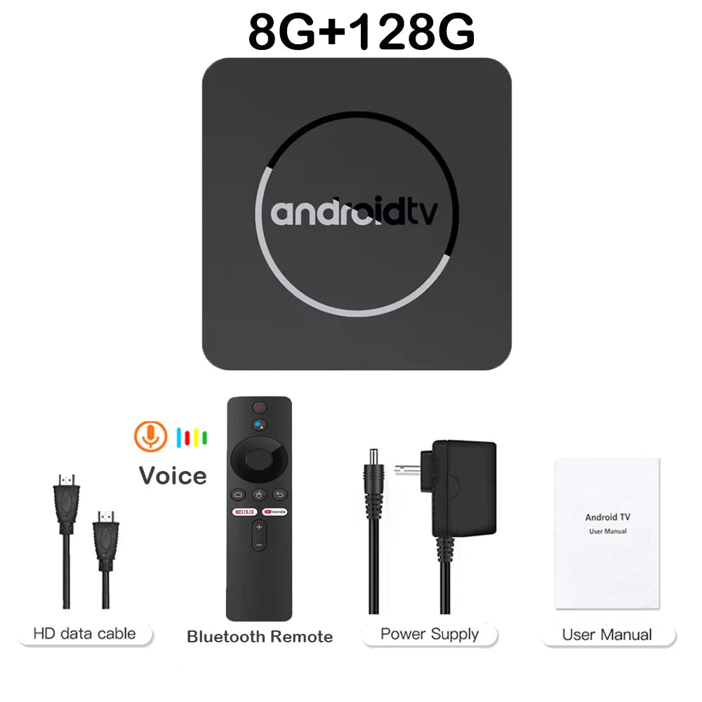 Android TV Box Q10 Android 14 Dual Wifi 2.4G&5G Google Voice Ram 4GB 8GB Rom 64GB 128GB Media player 3D 8K Video 4K Set Top Box