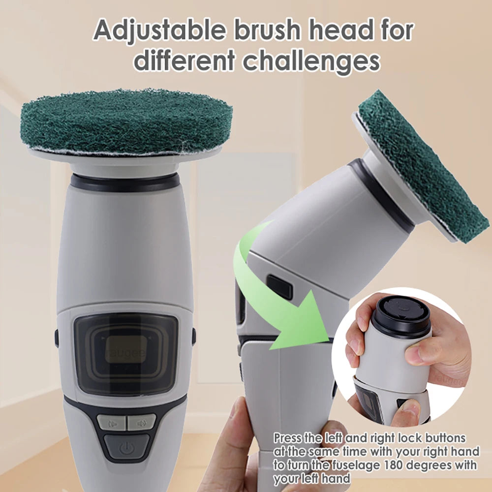 Electric Cleaning Brush 10 In 1 Multifunctional Cleaning Brush For Bathroom Kitchen Toilet Wireless Rotatable Cleaning Brush