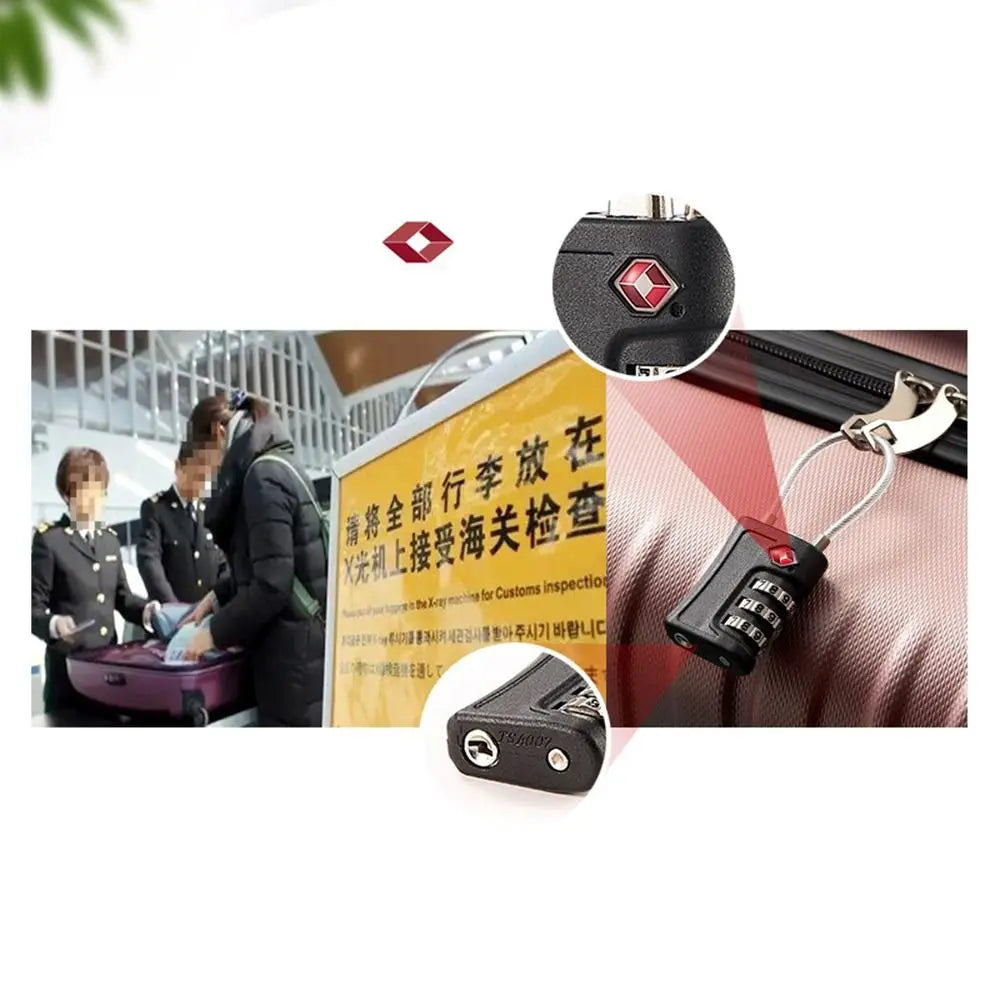 New TSA Customs Colorful Code Lock for Travel Luggage Password Changeable Lock Contrast Color Design Padlock Cabinet Locker