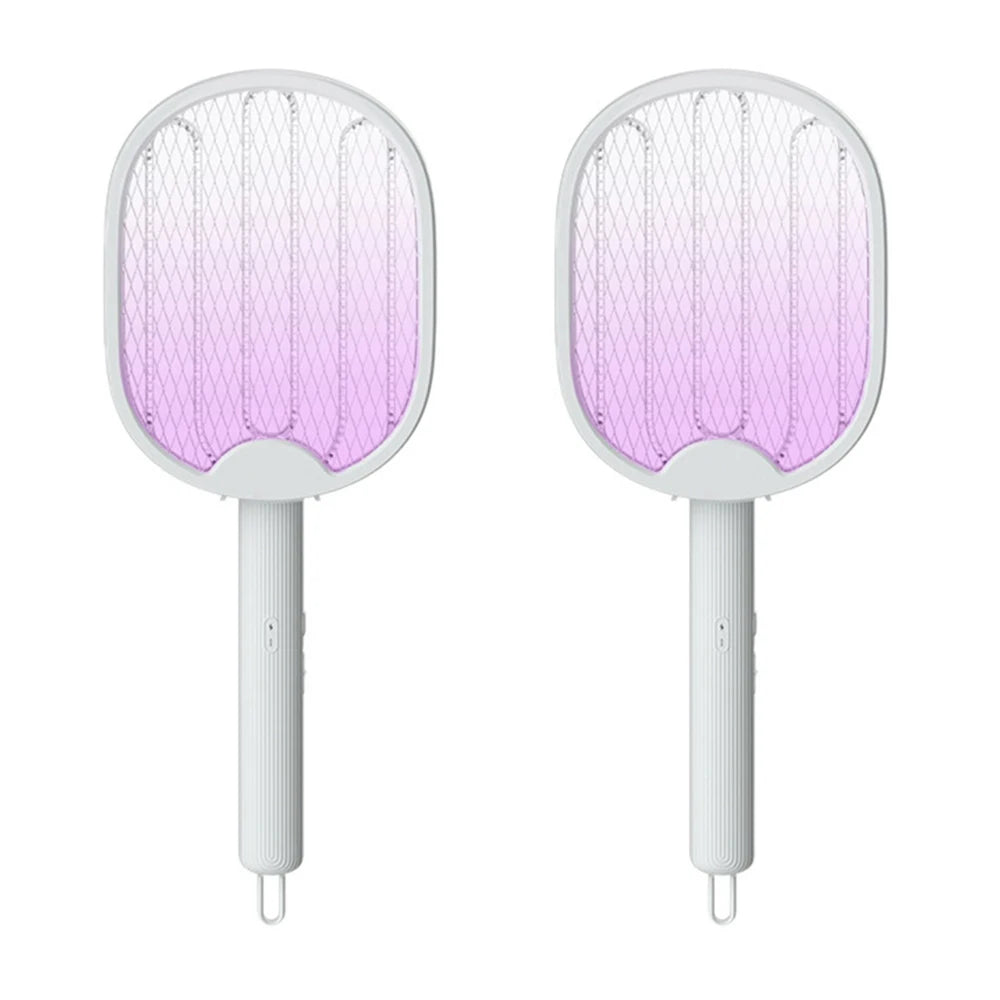 Foldable Electric Mosquito Killer Fly Swatter Trap USB Rechargeable Mosquito Racket Insect Killer with UV Light Bug Zapper 3000V