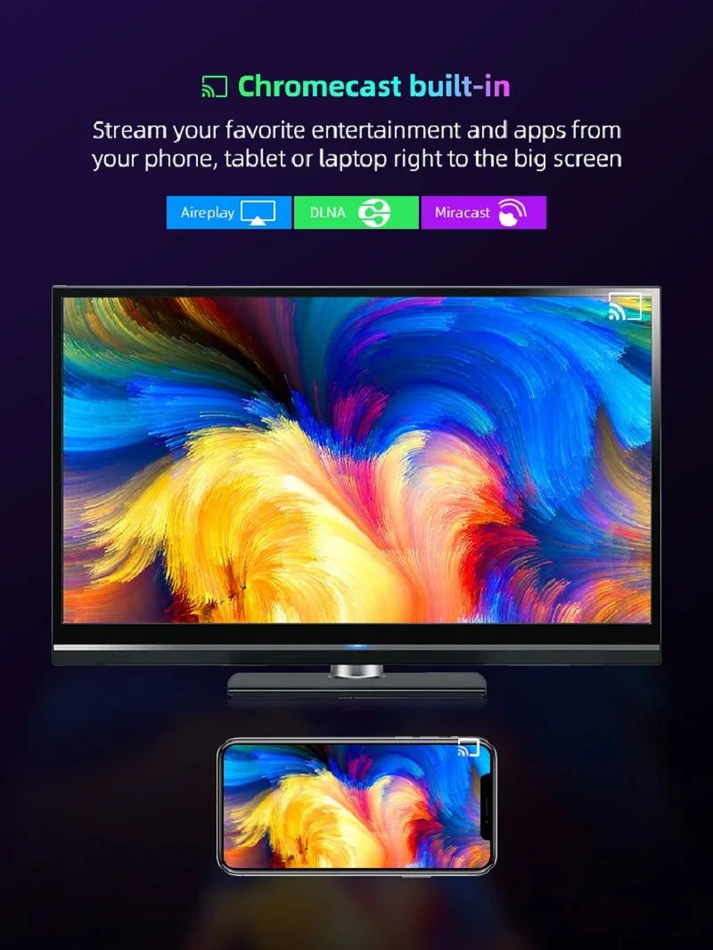 Android TV Box Q10 Android 14 Dual Wifi 2.4G&5G Google Voice Ram 4GB 8GB Rom 64GB 128GB Media player 3D 8K Video 4K Set Top Box