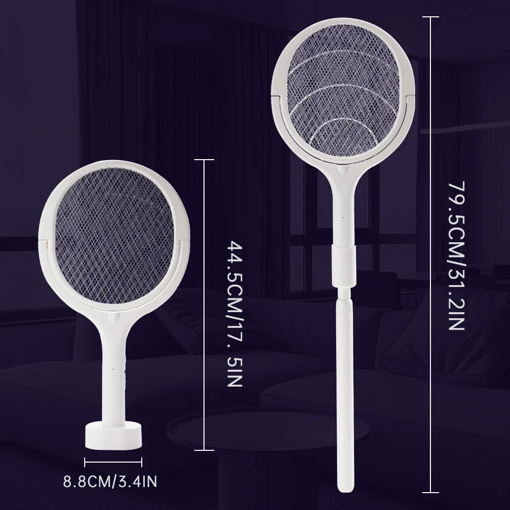 3500V 5in1 Mosquito Killer Lamp Multifunctional Angle Adjustable Bug Zapper Electric USB Rechargeable Mosquito Fly Bat Swatter
