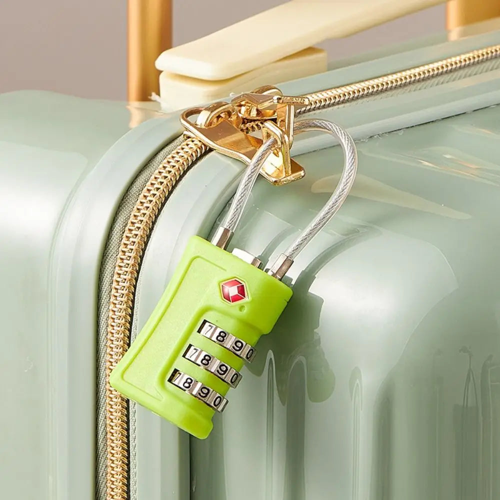 New TSA Customs Colorful Code Lock for Travel Luggage Password Changeable Lock Contrast Color Design Padlock Cabinet Locker