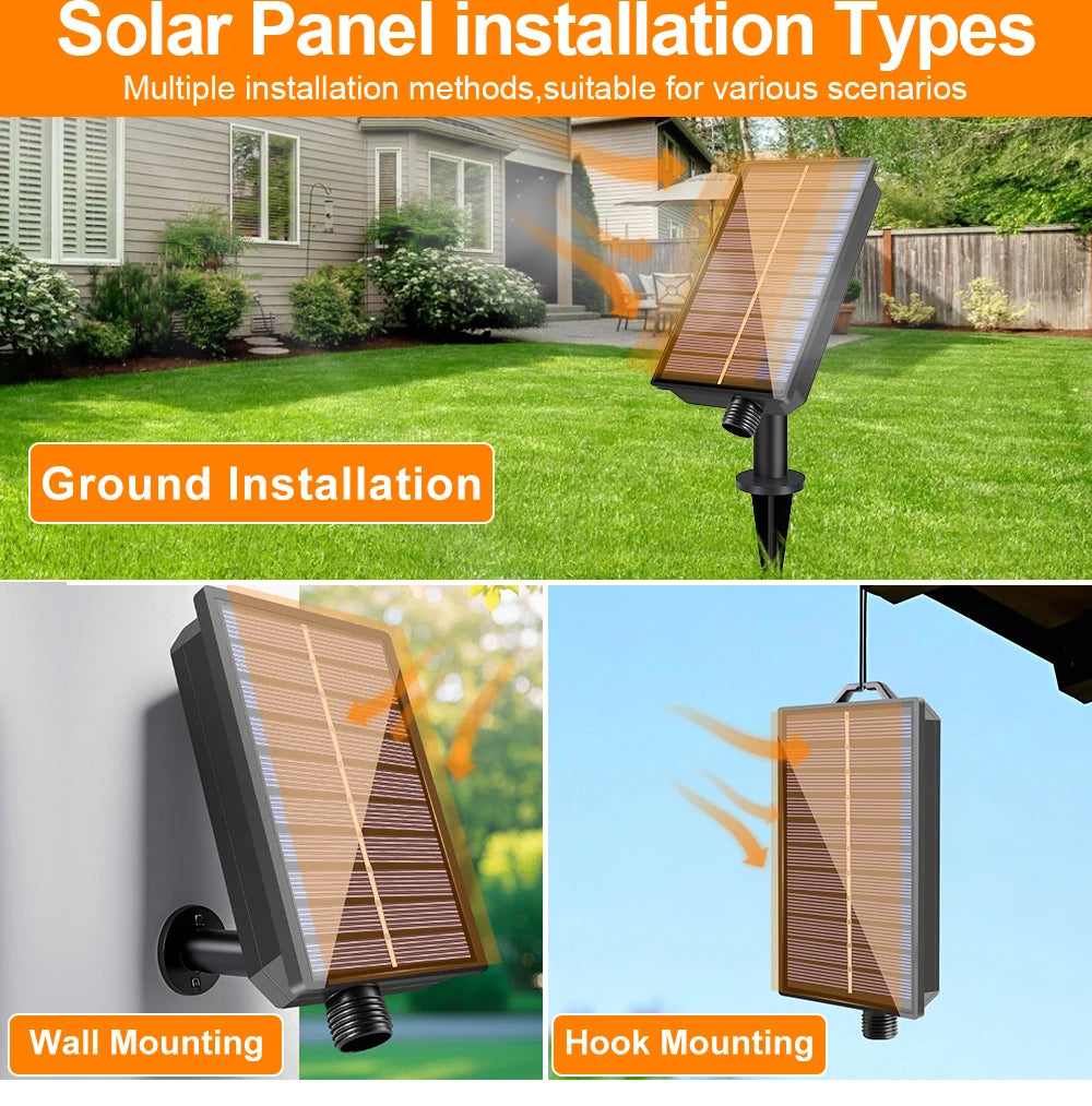 G40 Outdoor Solar String Light Garland LED Solar String Lights 24V Globe Waterproof Hanging Lights for Garden Backyard Cafe