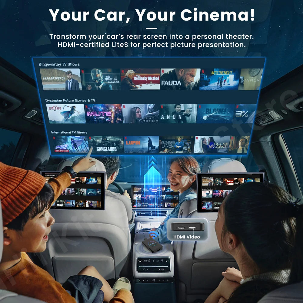 2025 CarlinKit TBox LiteS Android Ai Box Android auto CarPlay Wireless Adatper for Netfilx Youtube IPTV Spotify Car Accessories