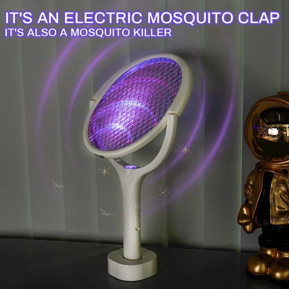 3500V 5in1 Mosquito Killer Lamp Multifunctional Angle Adjustable Bug Zapper Electric USB Rechargeable Mosquito Fly Bat Swatter