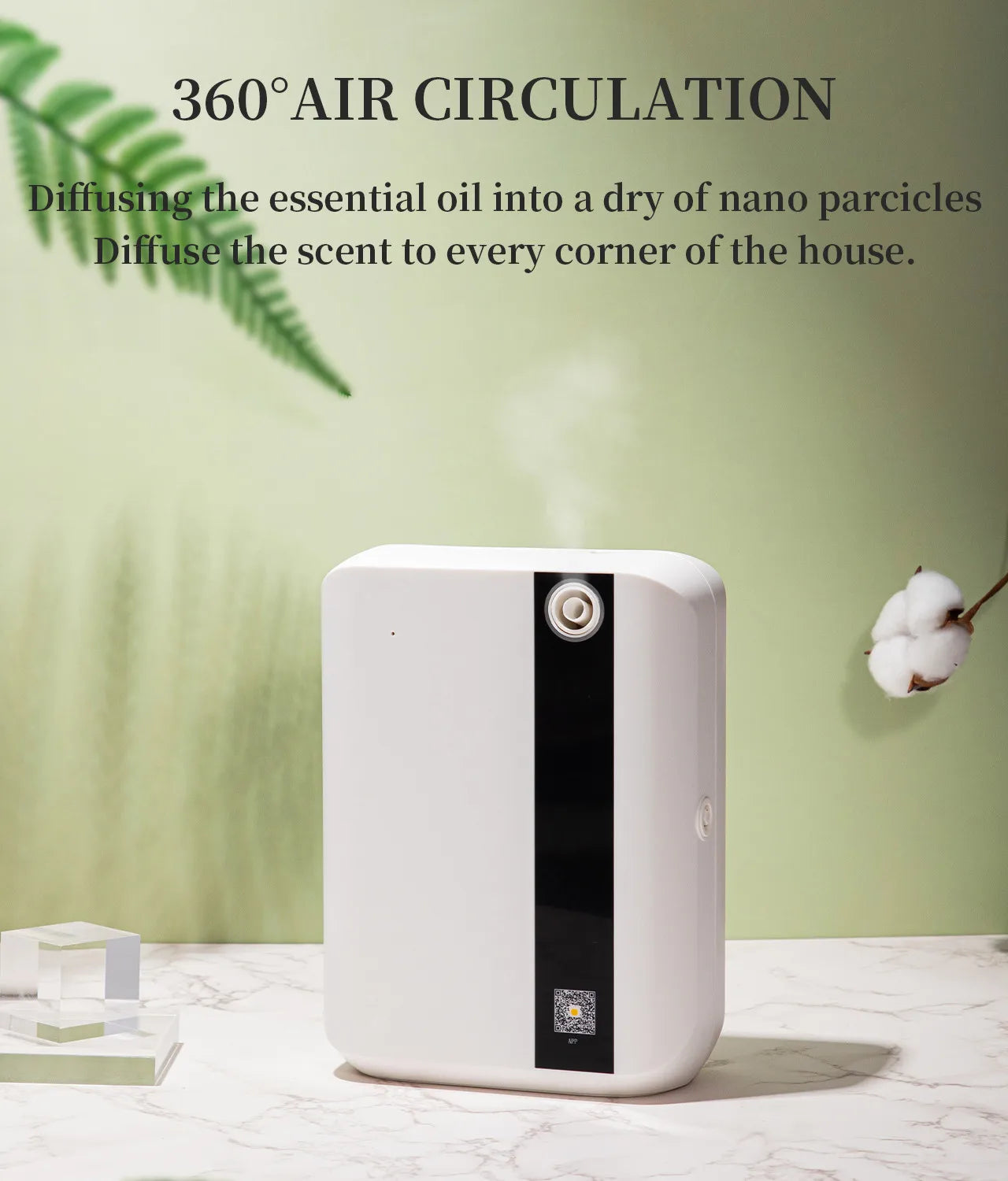 Aroma Diffuser 500ML Bluetooth Essential Oil Diffuser For Home Room Fragrance HVAC Electric Aromatic Oasis Air Freshener
