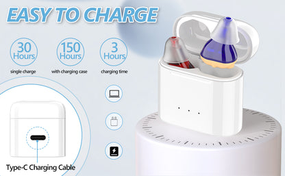 Rechargeable hearing aid hearing aid mini wireless speaker elderly invisible earphone