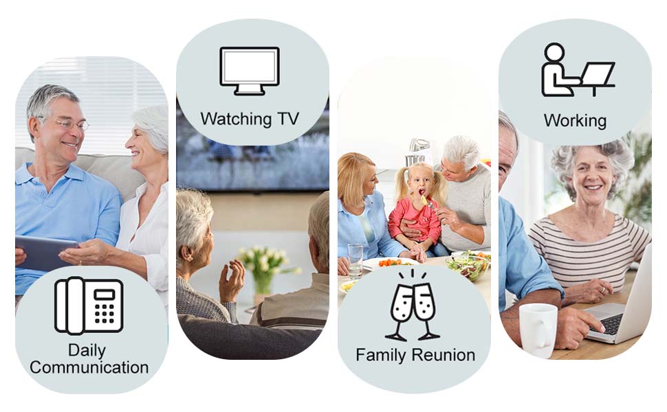 Rechargeable hearing aid hearing aid mini wireless speaker elderly invisible earphone