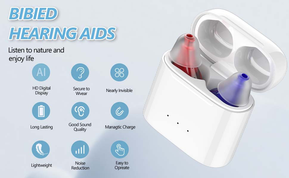 Rechargeable hearing aid hearing aid mini wireless speaker elderly invisible earphone