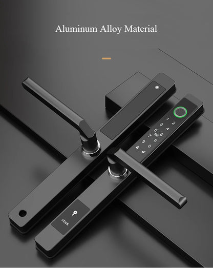 Waterproof Smart Lock – Fingerprint, Password & Card Access for Sliding Doors