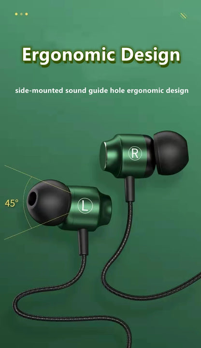 Gamer Wired Headphones Gaming Wired Earphone Metal HiFi Bass Stereo 3.5mm Earphone Earbud For Phone Computer Mic L Jack Magnetic