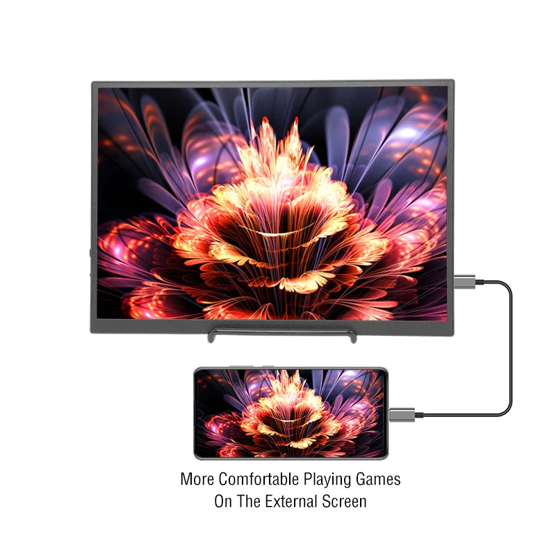 Anmite 10.5-Inch Portable Monitor 1280P HDR 15:10 Low Blue Light For XBox PS4 / 5 Switch Cell Phone PC Loptop Extension