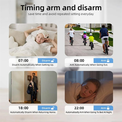 TUYA WIFI Smart GSM Alarm System Smart Life Security Protection For Home with PIR Wireless Solar Siren Alexa