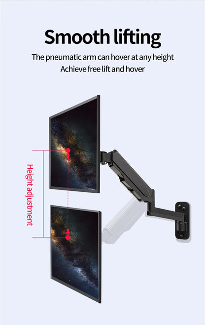 Wall Mount Swivel Tilt Rotation Full Motion Adjustable Articulating for Most 24-45" LED, LCD Monitor Wall Mount VESA 100x100mm
