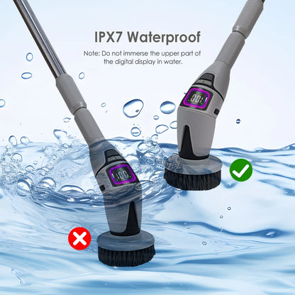 Electric Cleaning Brush 10 In 1 Multifunctional Cleaning Brush For Bathroom Kitchen Toilet Wireless Rotatable Cleaning Brush