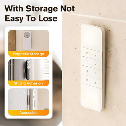 3/6/12Pcs Strong Magnetic Remote Control Holder Wall Mount Adhesive TV/Air Conditioner Remote Control Holder For Home Office