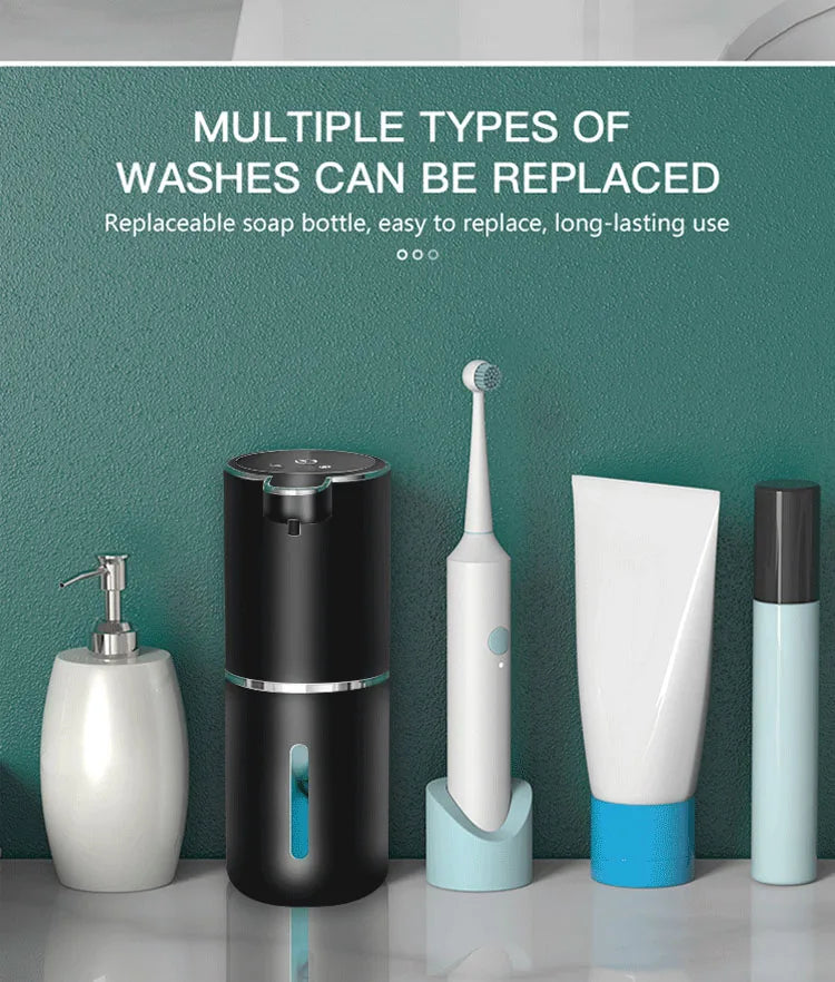 New Soap Dispenser Touchless Sensor Smart Washing Hand Foam and Liquid Mode for Bathroom Kitchen,Foam soap dispenser