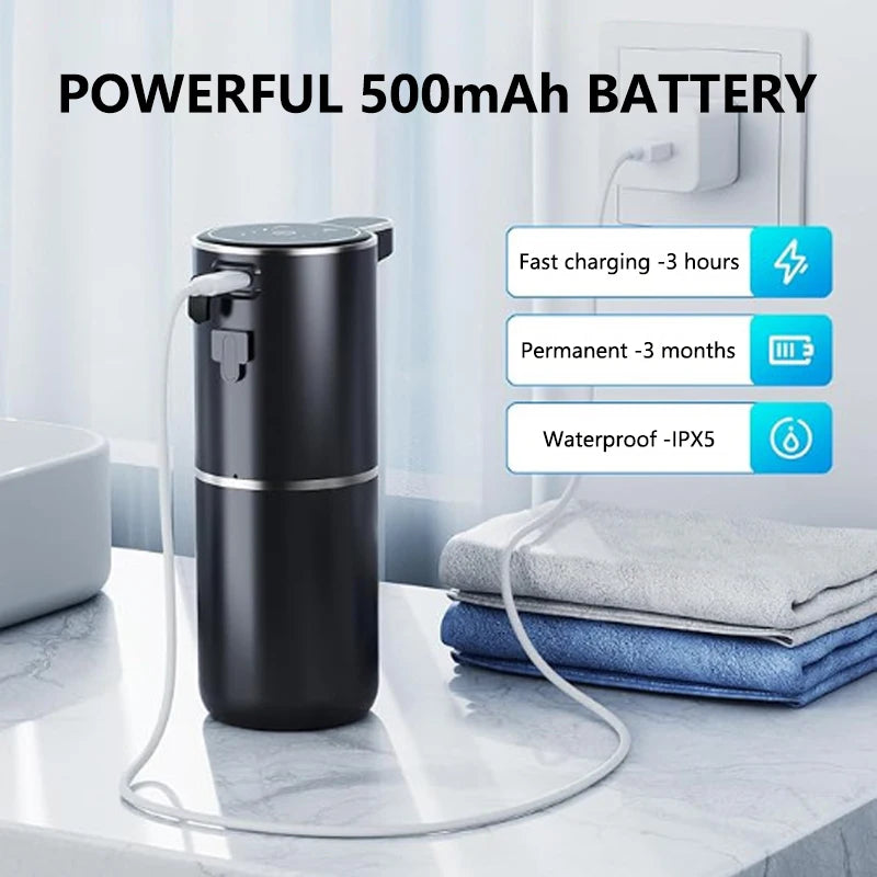New Soap Dispenser Touchless Sensor Smart Washing Hand Foam and Liquid Mode for Bathroom Kitchen,Foam soap dispenser