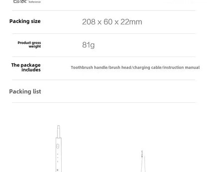 XIAOMI MIJIA Sonic Electric Toothbrush T100 Cordless USB Rechargeable Toothbrushes Waterproof Ultrasonic Automatic Tooth Brush