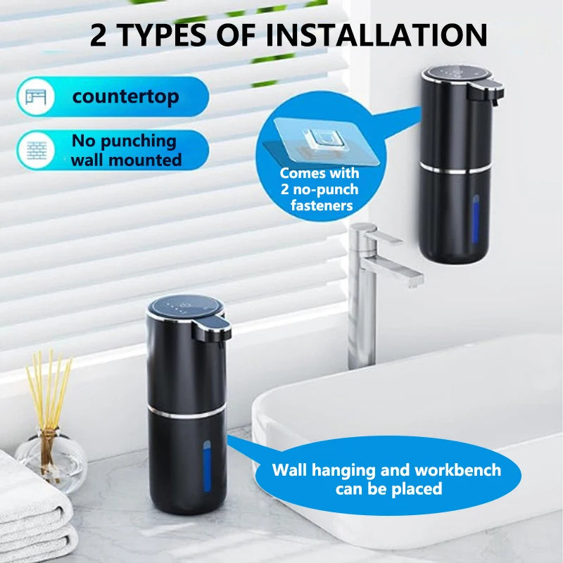 New Soap Dispenser Touchless Sensor Smart Washing Hand Foam and Liquid Mode for Bathroom Kitchen,Foam soap dispenser