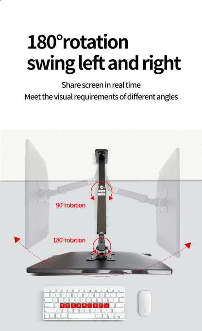 Wall Mount Swivel Tilt Rotation Full Motion Adjustable Articulating for Most 24-45" LED, LCD Monitor Wall Mount VESA 100x100mm