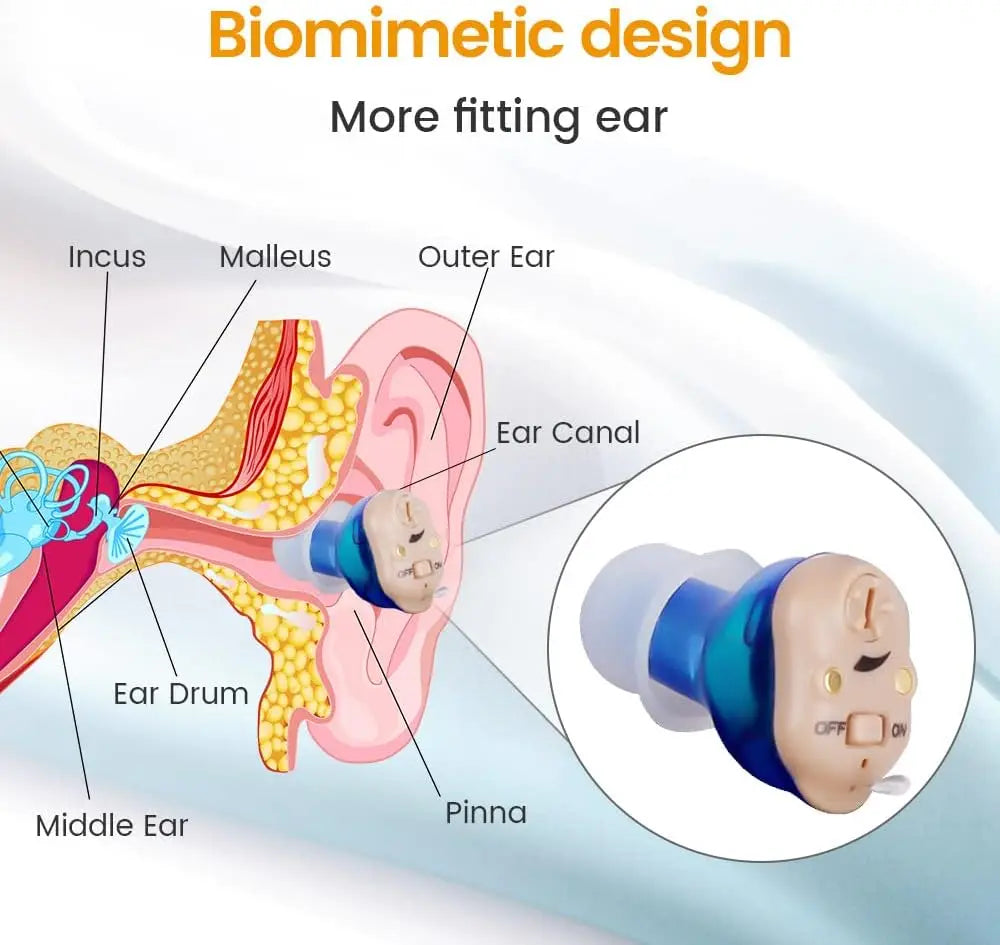 Rechargeable hearing aid hearing aid mini wireless speaker elderly invisible earphone