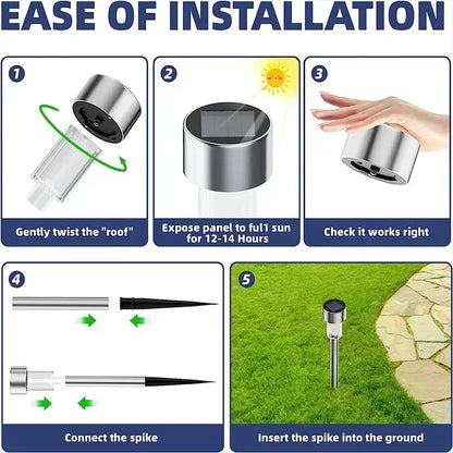 Solar Garden Light Outdoor Solar Powered Lamp Waterproof Landscape Lantern Lighting for Pathway Patio Decorative LED 10/20/30Pcs