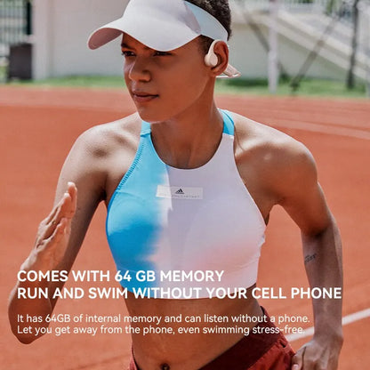 Sanag B60S Bone Conduction Earphones 64GB MP3 Wireless Open Headset IPX8 Swimming Waterproof Flash-sale Choice Headphones