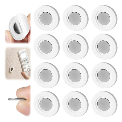 3/6/12Pcs Strong Magnetic Remote Control Holder Wall Mount Adhesive TV/Air Conditioner Remote Control Holder For Home Office