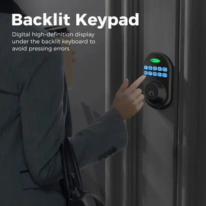 EUUKAIHG Keyless Entry Door Lock, One-Touch Lock/Unlock, Deadbolt Lock with Keypad and Key, Auto Lock for Door