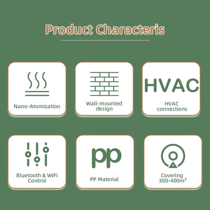 NAMSTE Perfume Diffuser Home Fragrance Air Freshener Electric Aromatic Oasis Power 7W 300ML Capacity WIFI Bluetooth Smart Contro