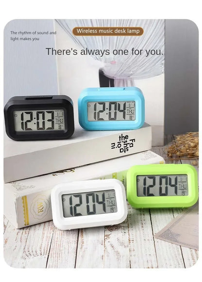 Led Digital Alarm Clock Backlight Data Times Calendar Desktop Multi-function Electronic Bedroom Decoration Desk Decorations Wall