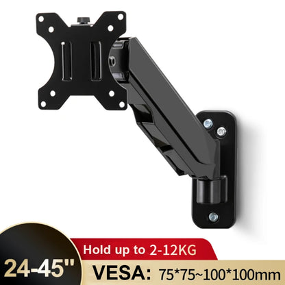 Wall Mount Swivel Tilt Rotation Full Motion Adjustable Articulating for Most 24-45" LED, LCD Monitor Wall Mount VESA 100x100mm
