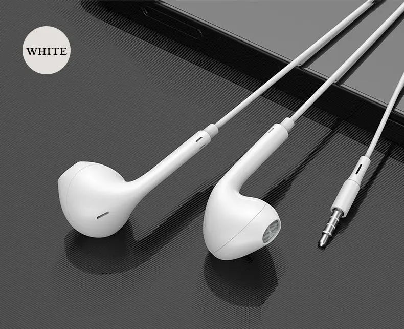 3.5mm Wired Headphones In Ear Headset Wired Earphones with Microphone Stereo Earbuds Sports for Samsung Huawei Xiaomi Phones MP3