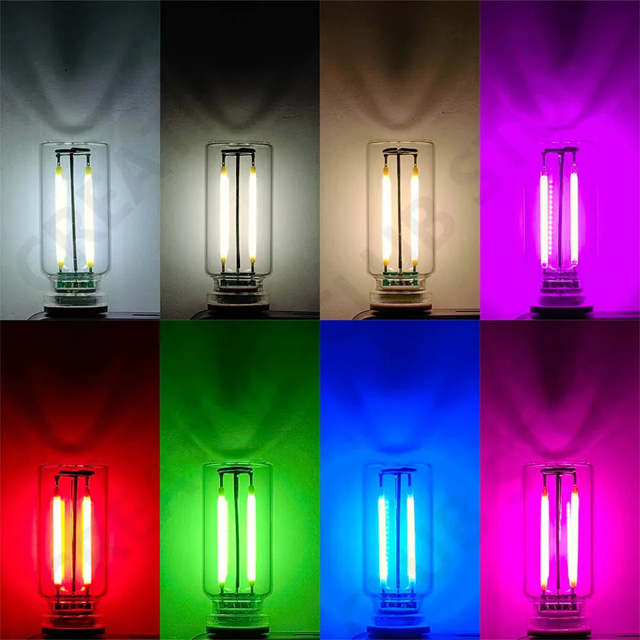 USB Touch Control LED Night Light Atmosphere Light Edison Bulb Incandescent Lamp LED Filament Light Bulb Bedroom Decoration DIY